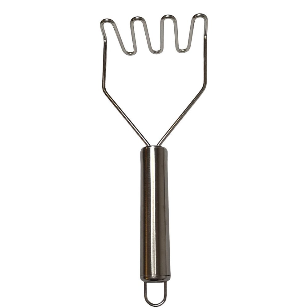 Mashed Potato Masher, Stainless Steel, Silver, Metal